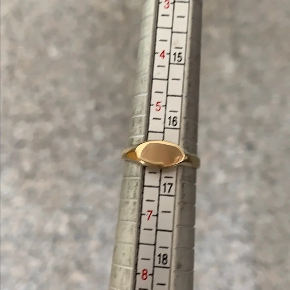 14k Yellow gold Signet Ring sz 2 3 4 5 6